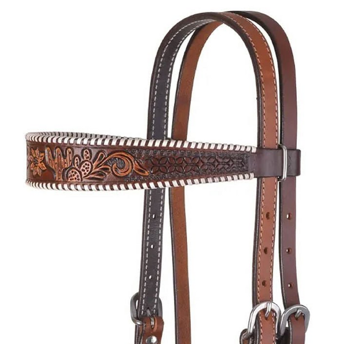 Circle Y Desert Rawhide Browband Headstall, Full