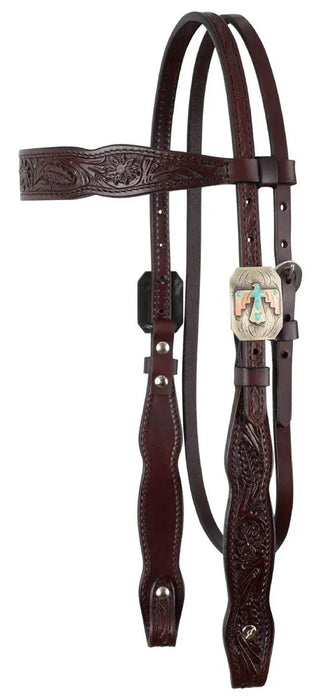 Circle Y Great Oak Browband Headstall, Full - Jeffers - Horse Supplies > Horse Tack > Bridles & Headstalls