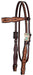 Circle Y Saturn Rising Leather Browband Headstall, Full - Jeffers - Horse Supplies > Horse Tack > Bridles & Headstalls