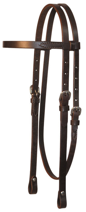 Circle Y Single Ply Browband Headstall - Jeffers - Horse Supplies > Horse Tack > Bridles & Headstalls