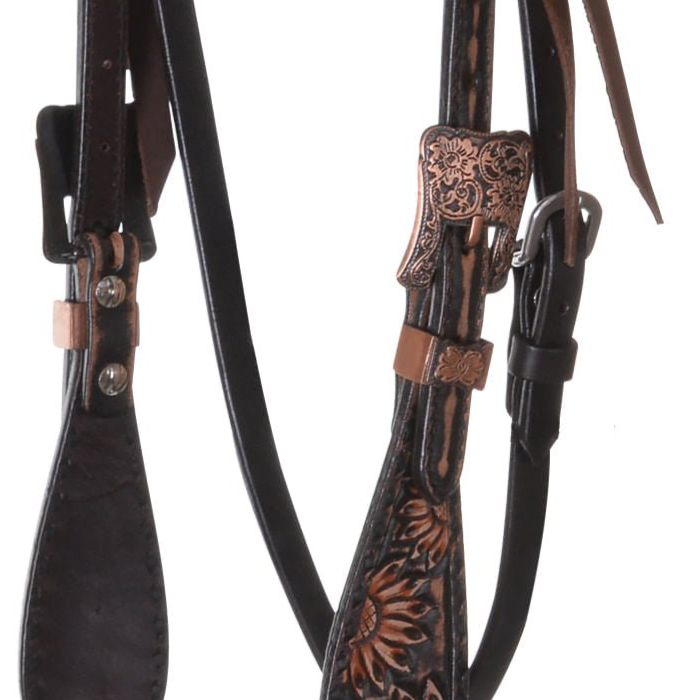 Circle Y Sunflower Headstall