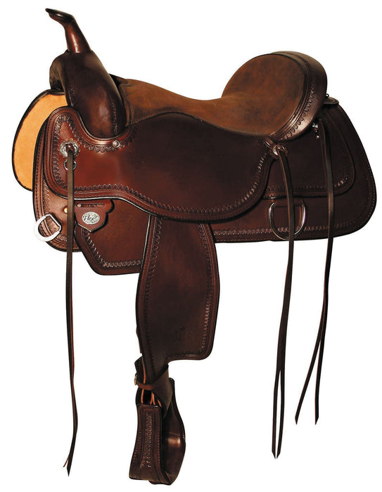 Circle Y Topeka Flex2 Trail Saddle, Wide, Walnut - Jeffers - Horse Supplies > Horse Tack > Saddles