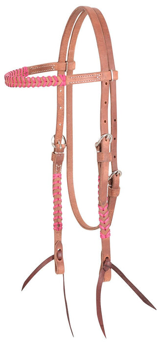 Classic Equine Laced Browband Headstall, Full - Jeffers - Horse Supplies > Horse Tack > Bridles & Headstalls