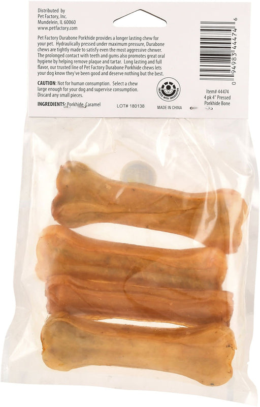 Classic Essentials Pressed Porkhide Durabone Chews, 4 pack - Jeffers - Dog Supplies > Dog Treats > Chews