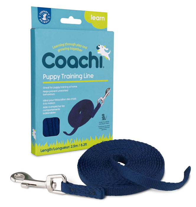 Coachi Puppy Training Line Navy 2.5m - Jeffers - Animal & Pet Supplies > Pet Training Aids