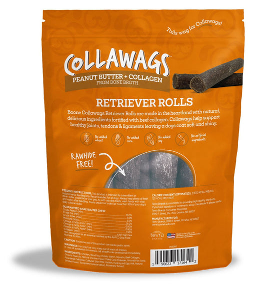 Collawags Retriever Rolls, Peanut Butter Flavor - Jeffers - Dog Supplies > Dog Treats