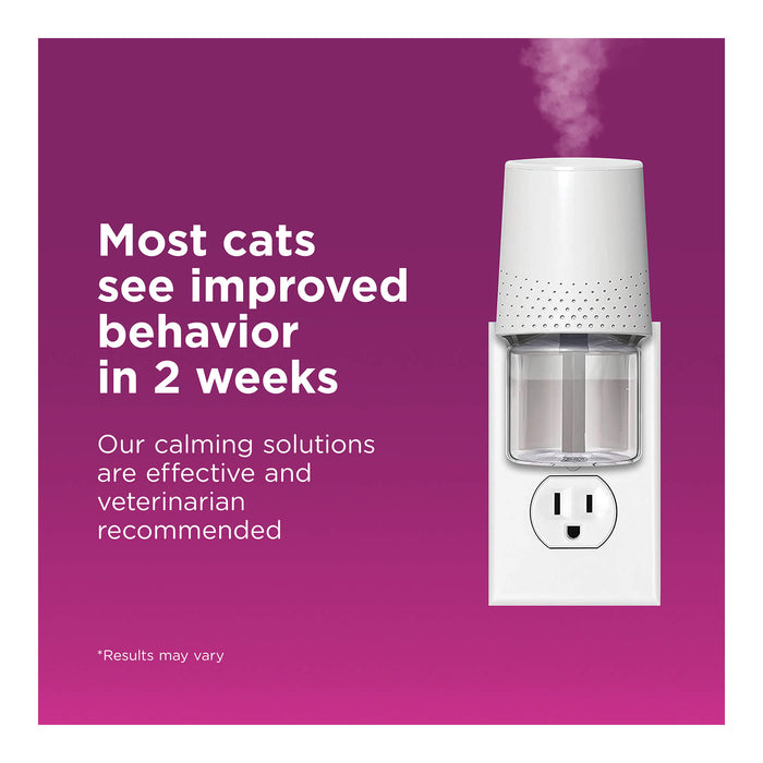 Comfort Zone Cat Calming Diffuser Kit, Cat Pheromones, 3 Diffusers and 6 Refills - 48ml, New Formula - Jeffers - Animal & Pet Supplies > Pet Training Aids