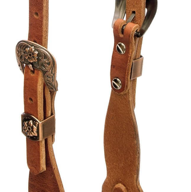 Berlin Leather Cowboy Culture Floral Buckle Headstall