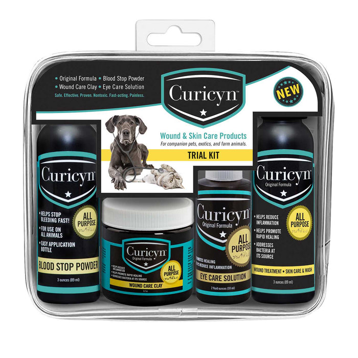 Curicyn Wound and Skin Care Kit, 4 pc - Jeffers - Animal Health & Wellness > Skin & Coat Care