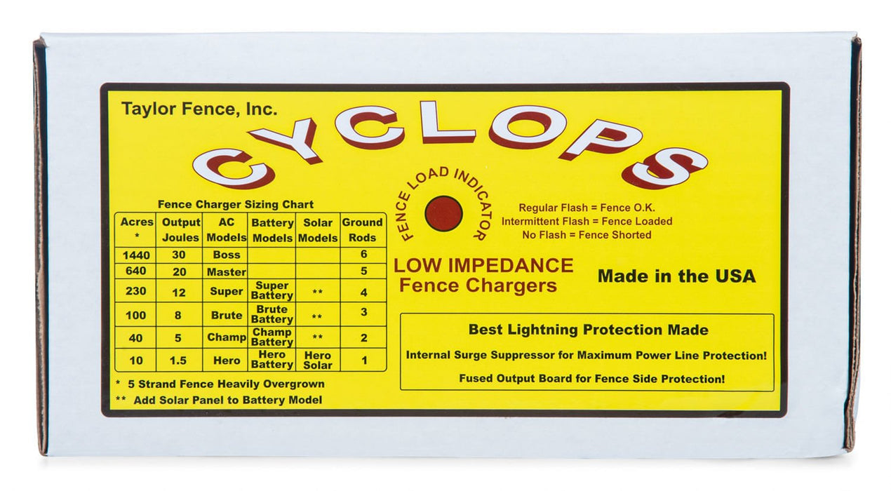 Cyclops Stallion 2.5 Joule AC Fence Charger - Jeffers - Farm & Ranch Supplies > Fencing & Barriers