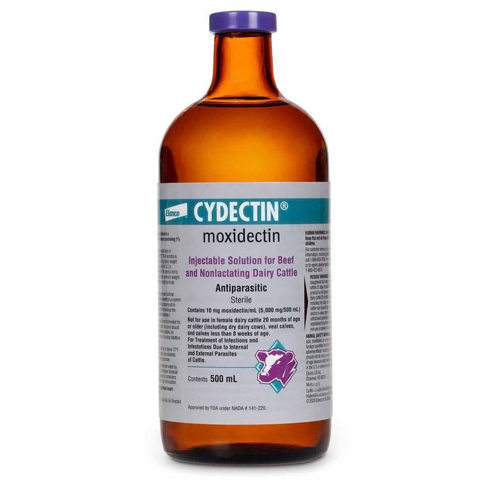 Cydectin Injectable Cattle Dewormer, 500 mL - Jeffers - Animal Health & Wellness > Medicine