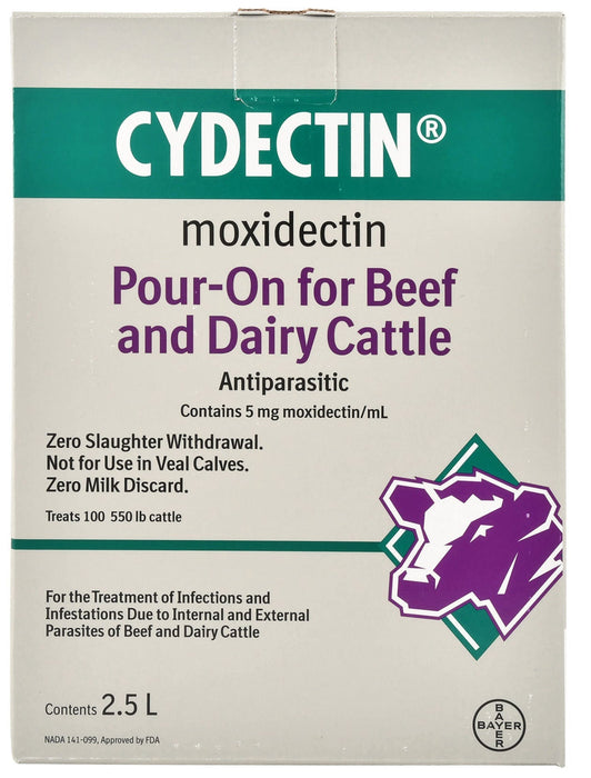 Cydectin Pour On Cattle Wormer - Jeffers - Animal Health & Wellness > Medicine