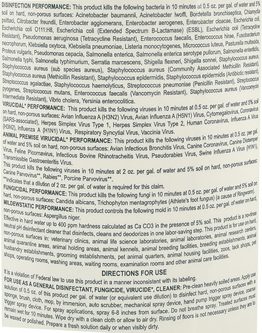 D - 256 Disinfectant, gallon - Jeffers - Farm & Ranch Supplies > Cleaning Supplies