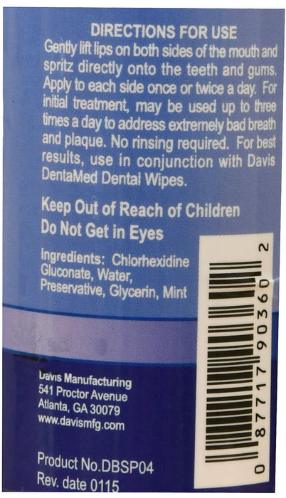 Davis DentaMed Spray, 4 oz - Jeffers - Animal Health & Wellness > Oral Care