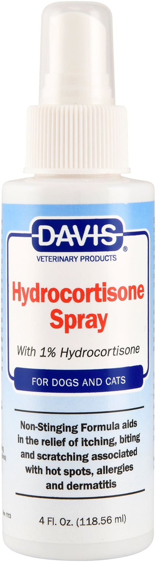 Davis Hydrocortisone Spray, 4oz - Jeffers - Animal Health & Wellness > Skin & Coat Care