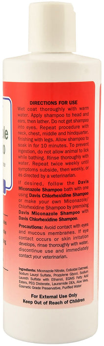 Davis Miconazole Shampoo for Dogs and Cats - Jeffers - Animal & Pet Supplies > Pet Grooming > Pet Shampoo & Conditioner