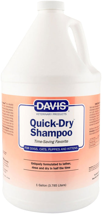 Davis Quick - Dry Shampoo, Gallon - Jeffers - Animal & Pet Supplies > Pet Grooming > Pet Shampoo & Conditioner