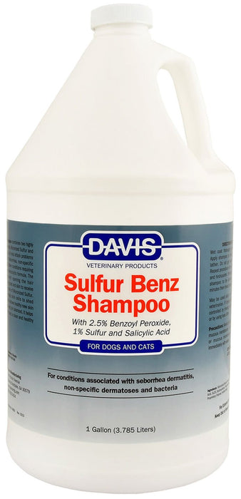 Davis Sulfur Benz (Benzoyl Peroxide) Shampoo - Jeffers - Animal & Pet Supplies > Pet Grooming > Pet Shampoo & Conditioner