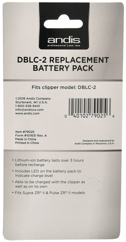 DBLC - 2 Replacement Battery (for ACEK and AC18) - Jeffers - Animal & Pet Supplies > Pet Grooming > Pet Hair Clippers & Trimmers