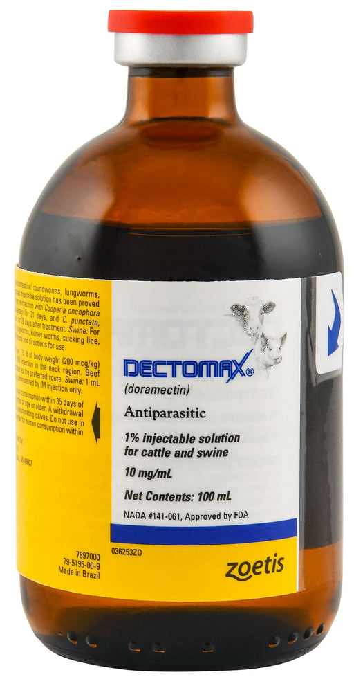 Dectomax Injectable Wormer - Jeffers - Cattle Supplies > Cattle Supplies