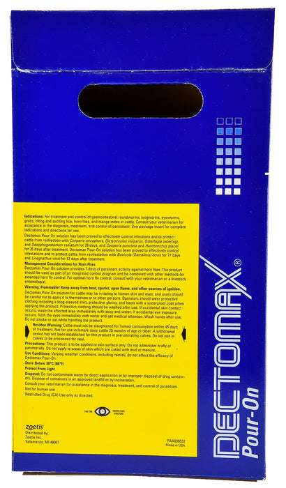 Dectomax Pour - On Cattle Wormer - Jeffers - Animal Health & Wellness > Medicine