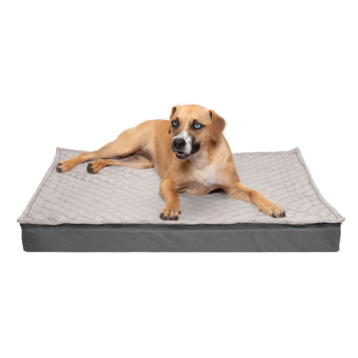 Deluxe Orthopedic Mattress Dog Bed, Quilt Top Convertible Indoor/Outdoor - Jeffers - Dog Supplies > Dog Beds