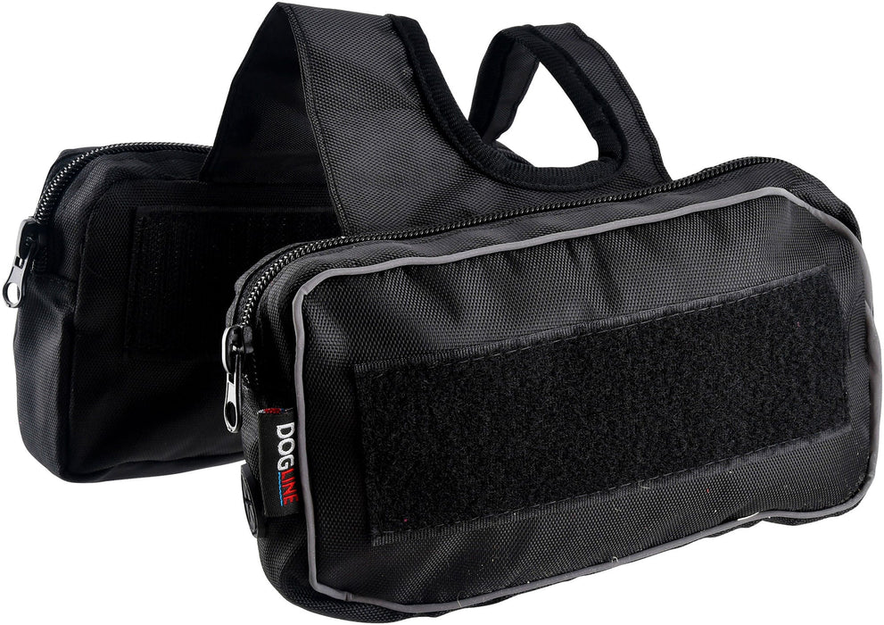 DogLine Saddle Bags for Quest Harness, Black - Jeffers - Horse Supplies > Horse Tack > Saddle Bags & Panniers