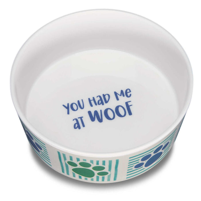 Dolce Moderno Bowl 'You Had Me at Woof ' - Jeffers - Animal & Pet Supplies > Pet Bowls, Feeders & Waterers