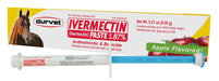 Durvet Ivermectin Horse Dewormer Paste 1.87%, Apple Flavor, 6.08 gm - Jeffers - Animal Health & Wellness > Medicine