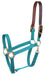 Economy Nylon Safety Horse Halter - Turquoise Mini B 