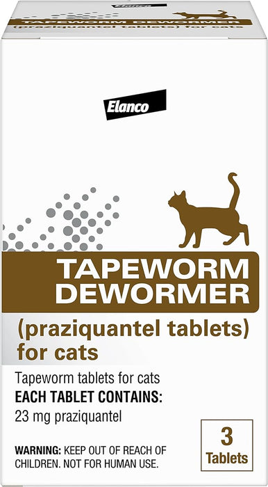 Elanco Tapeworm Cat Dewormer, 3 tablets - Jeffers - Animal Health & Wellness > Medicine