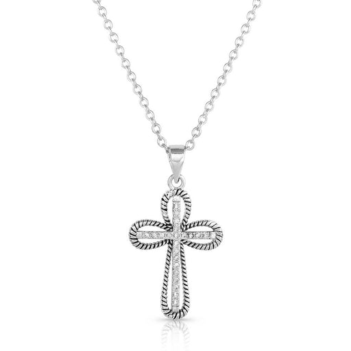 Expressive Faith Crystal Cross Necklace - Jeffers - Women > Accessories, Jewelry, Handbags