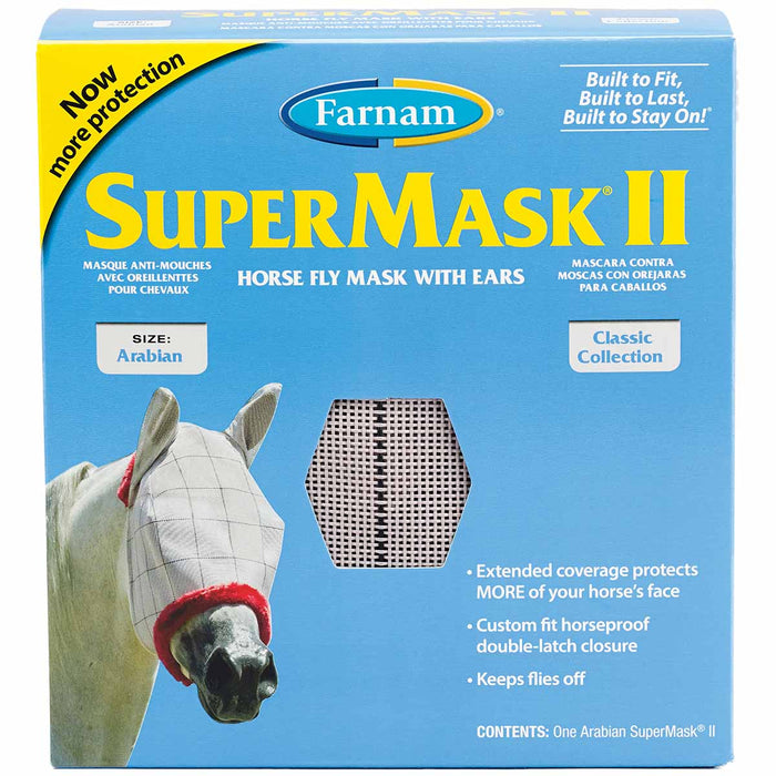 Farnam New SuperMask II with Ears - Jeffers - Horse Supplies > Horse Fly Masks