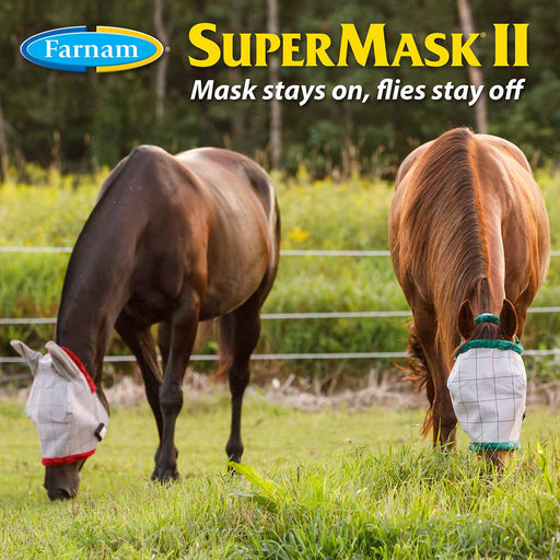 Farnam New SuperMask II with Ears - Jeffers - Horse Supplies > Horse Fly Masks