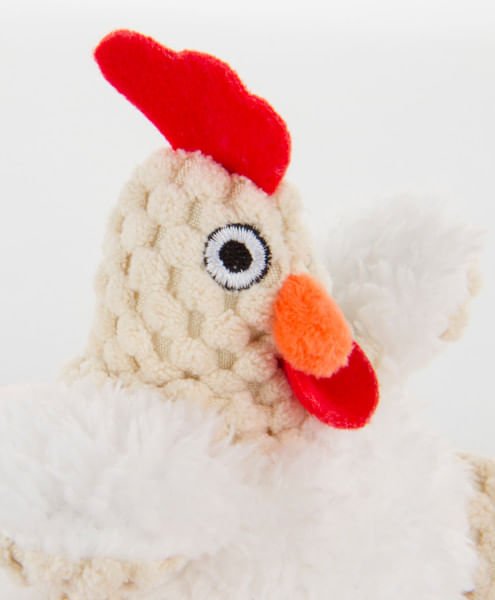 Fat White Rooster Dog Toy - Jeffers - Dog Supplies > Dog Toys