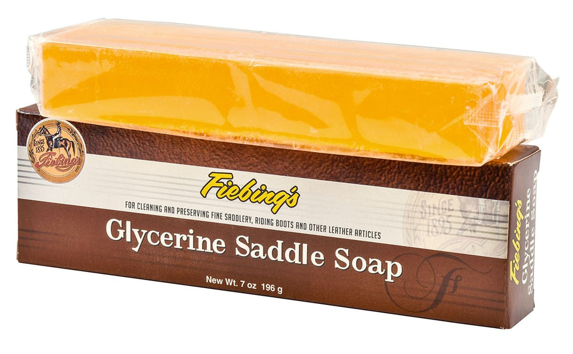 Fiebing's Glycerine Saddle Soap, 7 oz bar - Jeffers - Horse Supplies > Riding Apparel & Accessories > Leather Care