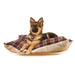 Flannel Sherpa Bed, Burgundy - Jeffers - Dog Supplies > Dog Beds