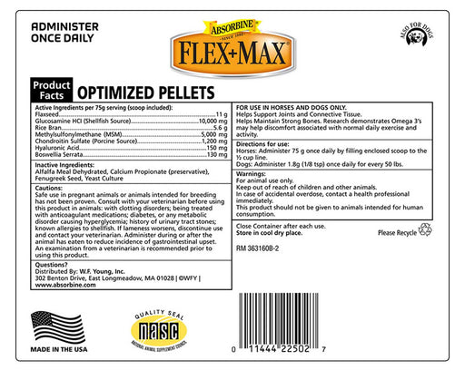 FLEX+MAX Pellets - Jeffers - Animal Health & Wellness > Joint Health