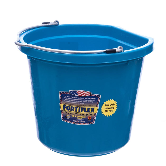 Fortiflex Flatback Bucket, 5 Gallon - Jeffers - Farm & Ranch Supplies > Livestock Feeders & Waterers