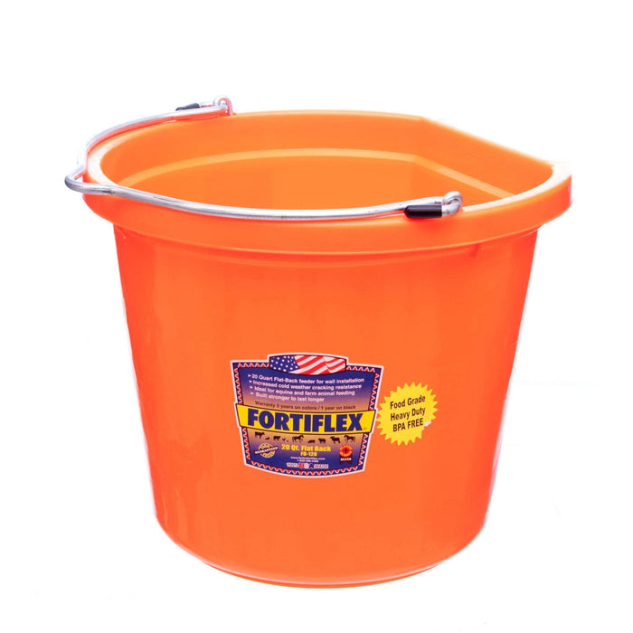 Fortiflex Flatback Bucket, 5 Gallon - Jeffers - Farm & Ranch Supplies > Livestock Feeders & Waterers