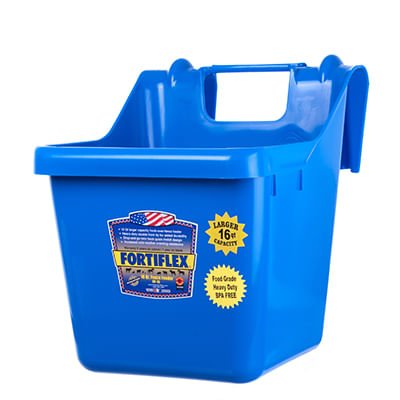 Fortiflex Hanging Horse Bucket Feeder, 16 Quart - Jeffers - Farm & Ranch Supplies > Livestock Feeders & Waterers