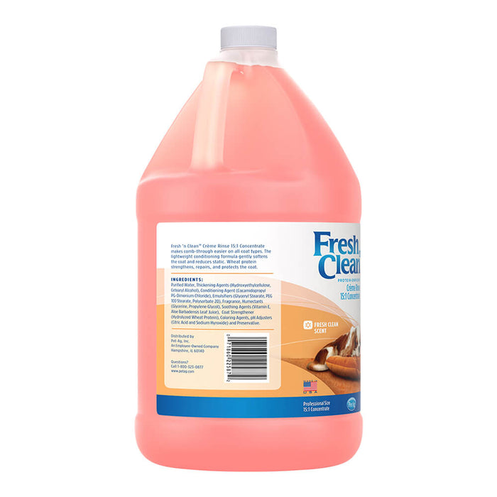 Fresh 'n Clean Creme Rinse 15:1 Fresh Floral Scent, Gallon - Jeffers - Animal & Pet Supplies > Pet Grooming > Pet Shampoo & Conditioner