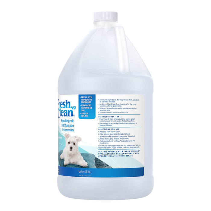 Fresh 'n Clean Hypoallergenic Pet Shampoo 15:1 Concentrate, Gallon - Jeffers - Animal & Pet Supplies > Pet Grooming > Pet Shampoo & Conditioner