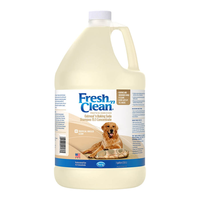 Fresh 'n Clean Oatmeal 'n Baking Soda Protein-Enriched Dog Shampoo, 15:1 Concentrate