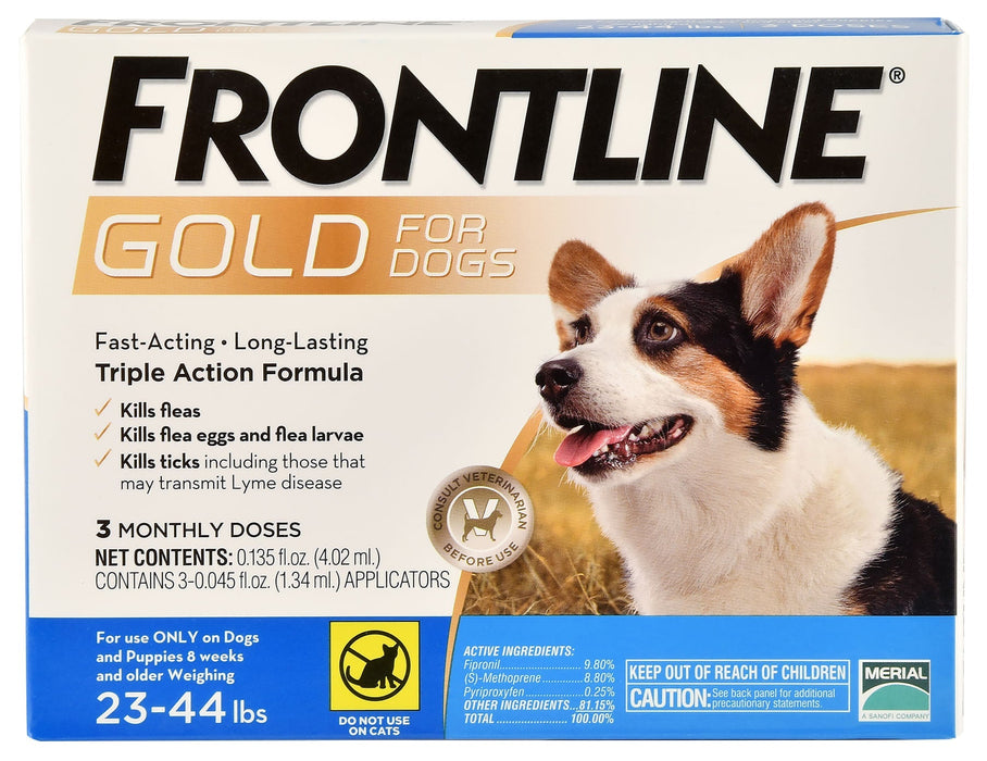 Frontline Gold for Dogs, 3 - pack - Jeffers - Animal Health & Wellness > Flea & Tick Control