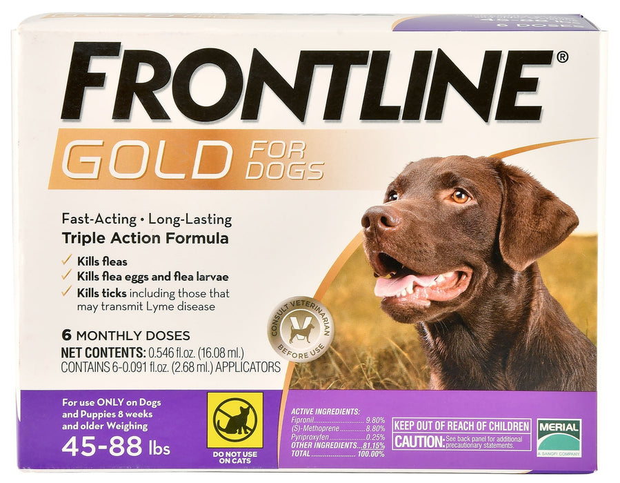 Frontline Gold for Dogs, 6 - pack - Jeffers - Animal Health & Wellness > Flea & Tick Control