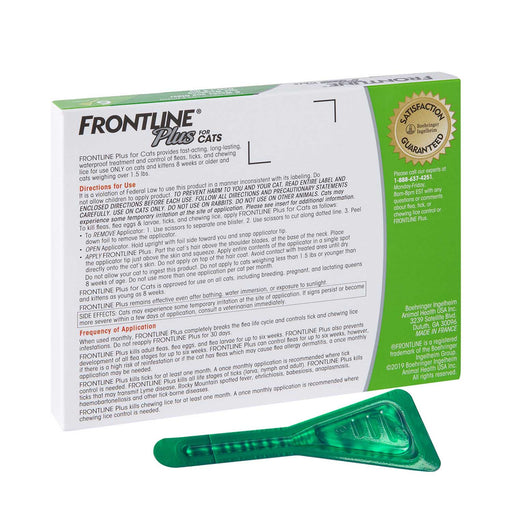 Frontline Plus for Cats - Jeffers - Animal Health & Wellness > Flea & Tick Control