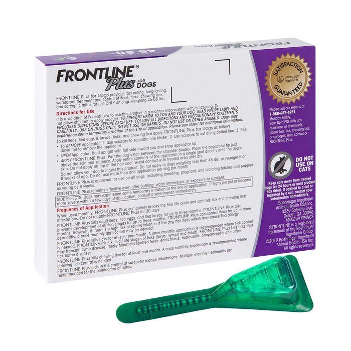 Frontline Plus for Dogs - Jeffers - Animal Health & Wellness > Flea & Tick Control