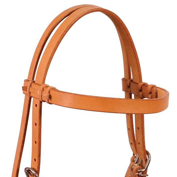 Buffalo Leather Fully Adjustable Leather Nose Side Pull Headstall