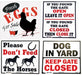 Gate Signs - Jeffers - Animal & Pet Supplies > Pet Containment Systems